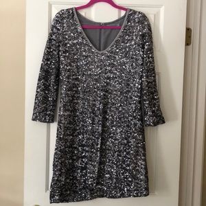 Silver sequin dress by Velvet